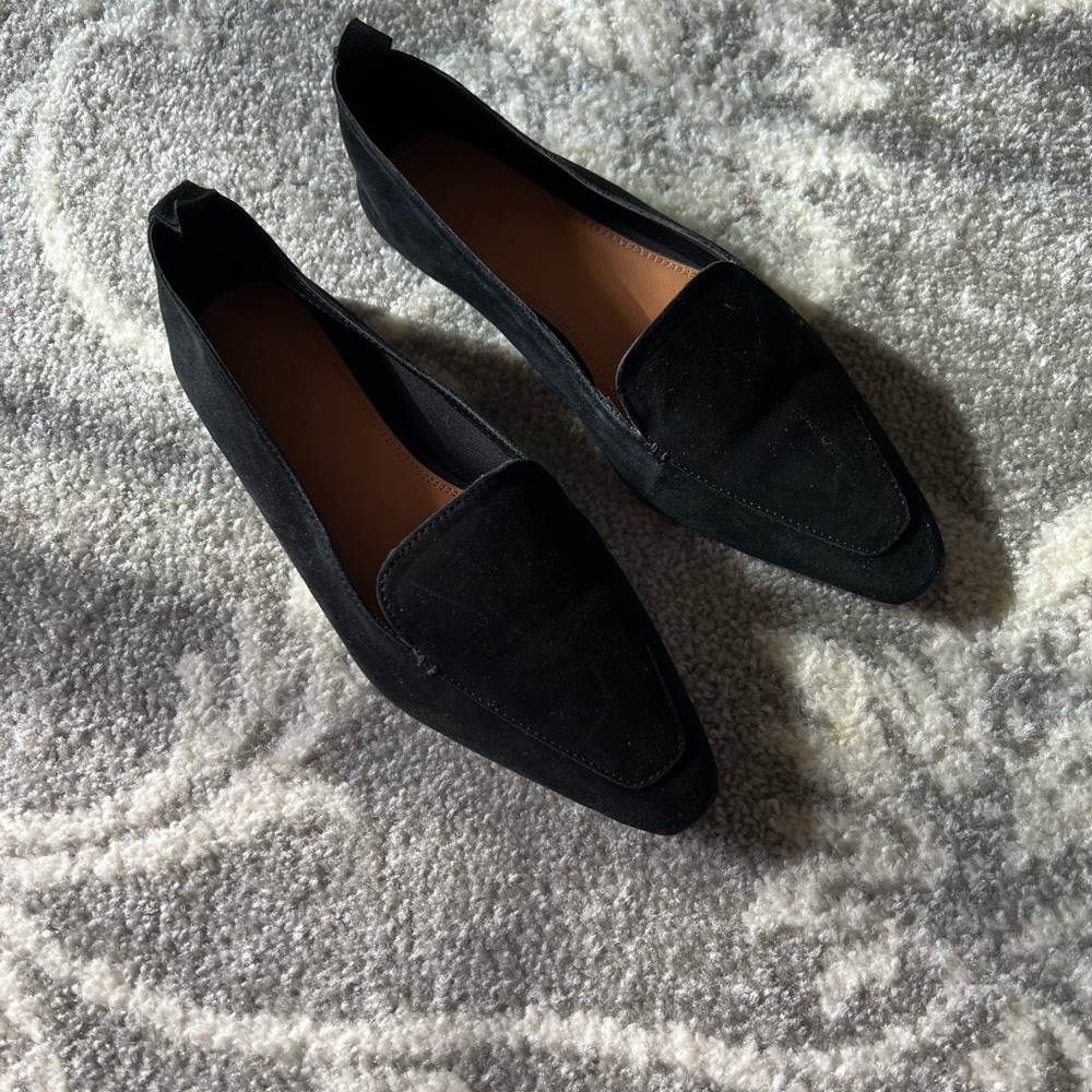 Black Suede Loafers Brand New Never Worn.